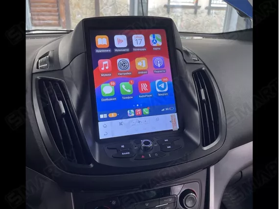 Магнітола для Ford Kuga 2 / Escape (2012-2019) Тесла - Snapdragon Андроїд CarPlay