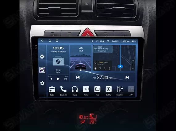 Магнитола для KIA Picanto/Morning Facelift (2007-2011) Андроид CarPlay