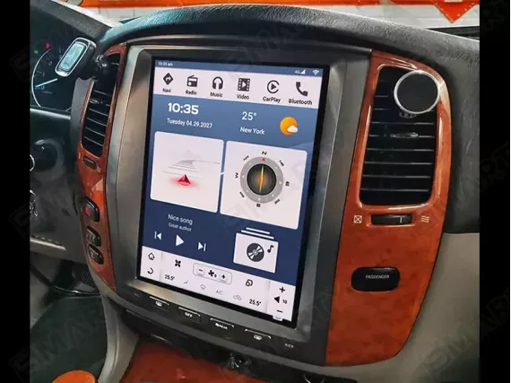 Магнітола для Toyota LC 100 Facelift (2002-2007) Ver. 1 Тесла Андроїд CarPlay