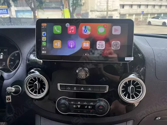 Магнітола для Mercedes Vito W447 2014+ Glare frame - 12.3 Glossy Андроїд CarPlay