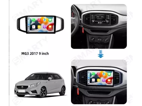 Магнітола для MG 3 (2017+) Андроїд CarPlay