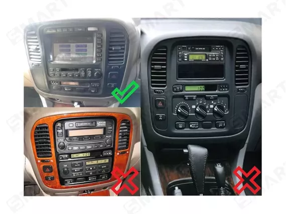 Магнітола для Toyota Land Cruiser 100 (1998-2002) - OEM стиль CarPlay