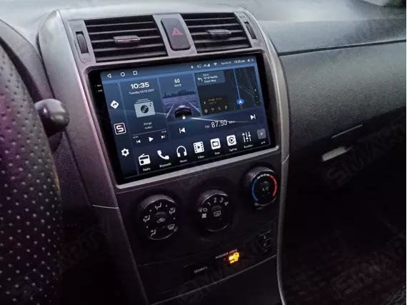 Магнитола для Toyota Corolla E140 (2007-2013) - frame airflows Андроид CarPlay