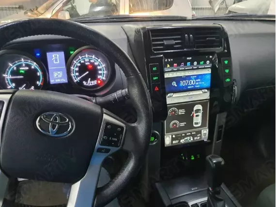 Магнитола для Toyota LC Prado 150 (2013-2017) Тесла - 13.6 дюйма Андроид CarPlay