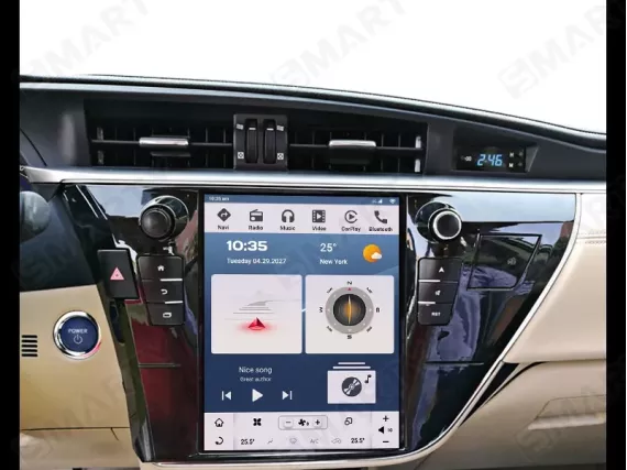 Магнітола для Toyota Corolla (2013-2016) Тесла Андроїд CarPlay