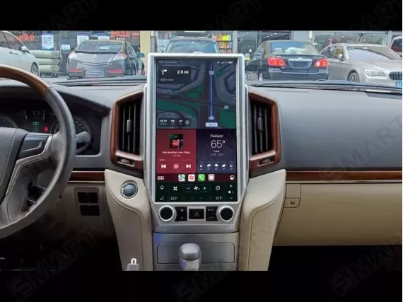 Магнитола для Toyota LC 200 GX VX 2015+ Тесла - 16" Андроид CarPlay