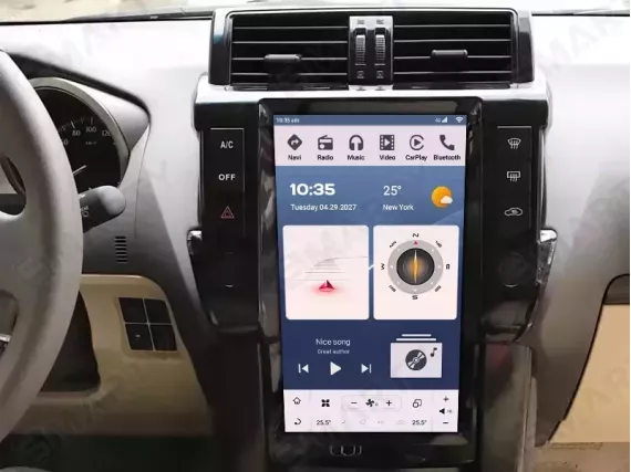 Магнитола для Toyota LC Prado 150 (2009-2013) High ver. Тесла Андроид CarPlay