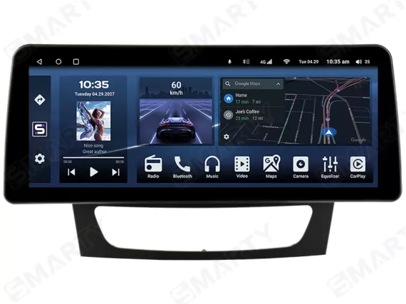 Магнітола для Mercedes-Benz E-Class W211 (2002-2009) - 12.3 дюйми CarPlay