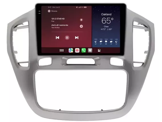 Автомагнітола Toyota Highlander/Kluger 2000-2008 Android Apple CarPlay
