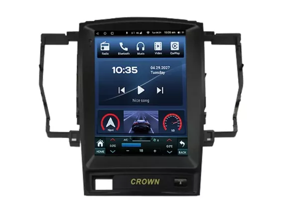 Магнитола для Toyota Crown S180 (2003-2008) Тесла Андроид CarPlay