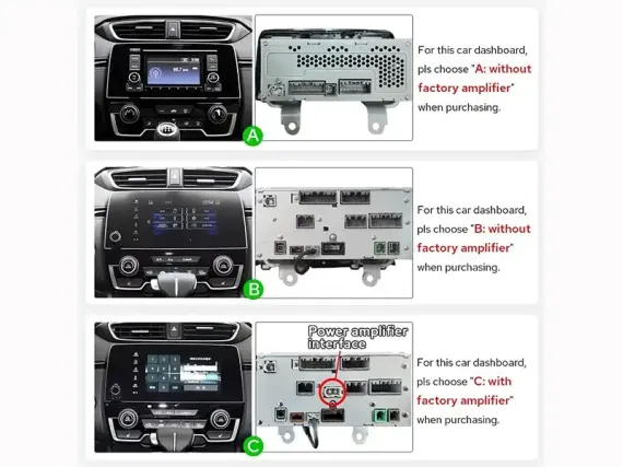 Магнітола для Honda CR-V 5 Gen (2017-2022) - 9 дюймів Андроїд CarPlay