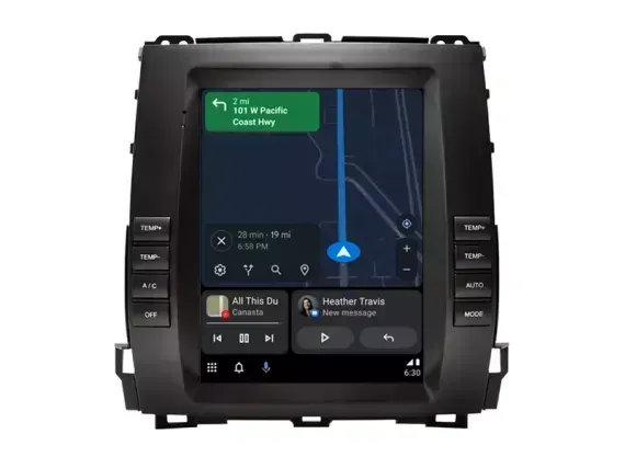 Магнитола для Toyota Land Cruiser Prado 120 Тесла Андроид CarPlay