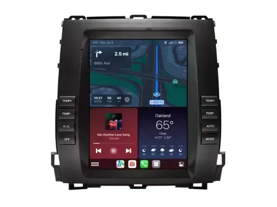 Магнитола для Toyota Land Cruiser Prado 120 Тесла Андроид CarPlay