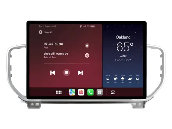 Магнитола для KIA Sportage 4 (2018-2021) Андроид CarPlay 12.5"