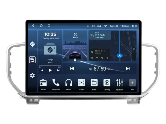 Магнитола для KIA Sportage 4 (2018-2021) Андроид CarPlay 12.5"