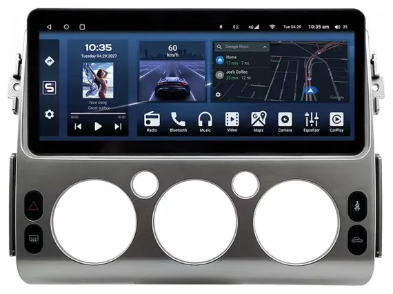 Магнітола для Toyota FJ Cruiser XJ10 2006-2022 - 12.3" Андроїд CarPlay