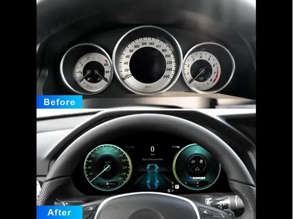 Mercedes E-Class W212 (2009+) Цифровая приборная панель | Plug & Play