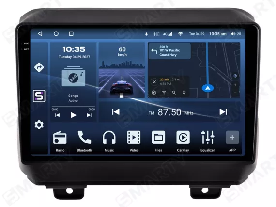 Магнітола для Jeep Wrangler/Unlimited 4 JL (2018-2023) Андроїд CarPlay