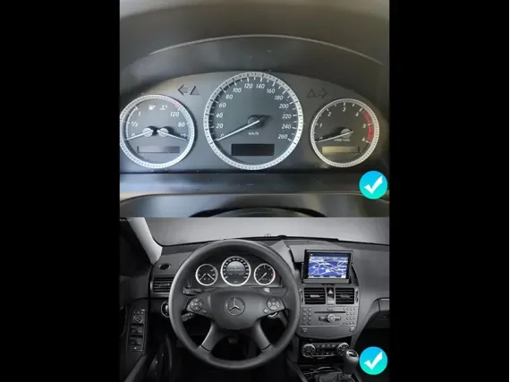 Mercedes C-Class W204 (2007+) Цифровая приборная панель | Plug & Play