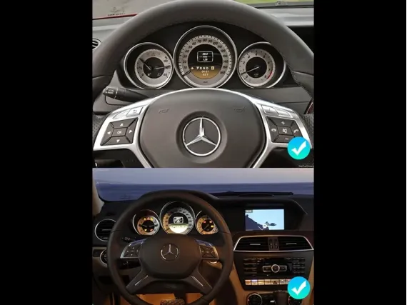 Mercedes C-Class W204 (2011+) Цифровая приборная панель | Plug & Play