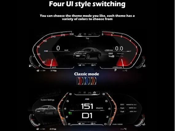 BMW 6 F06/F12/F13 (2011-2018) Цифровая приборная панель | Plug & Play