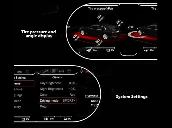 BMW 7 Series F01/F02 2008-2015 Цифровая приборная панель | Plug & Play