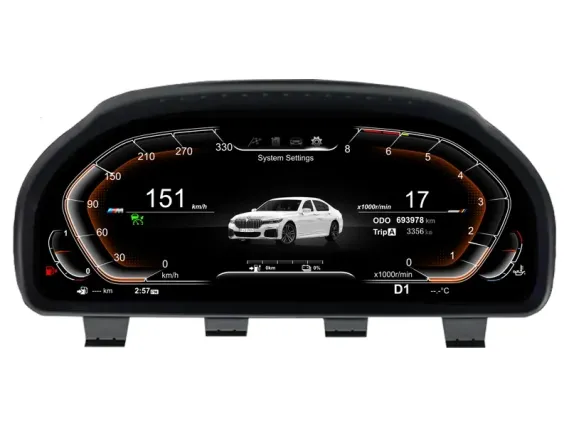 BMW 7 Series F01/F02 2008-2015 Цифровая приборная панель | Plug & Play