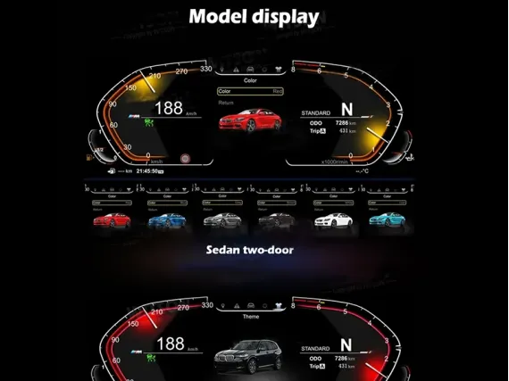 BMW 6 F06/F12/F13 (2011-2018) Цифровая приборная панель | Plug & Play