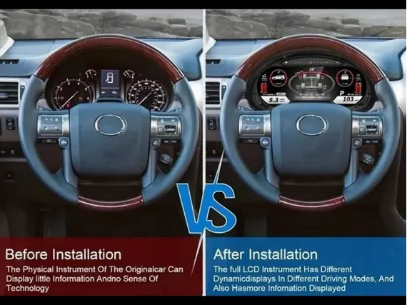 Lexus GX 400/460 (2010-2020) Цифровая приборная панель | Plug & Play