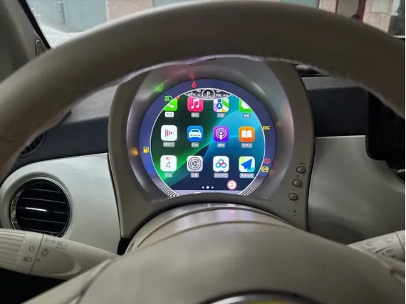 Цифрова панель приладів Fiat 500 (2007-2024) | Plug & Play