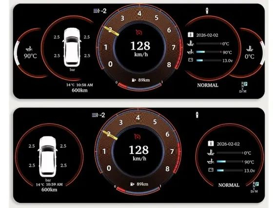 Porsche Cayenne (2003-2009) Цифровая приборная панель | Plug & Play