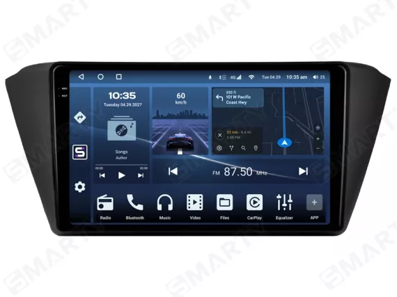 Магнитола для Skoda Fabia (2014-2021) Андроид CarPlay