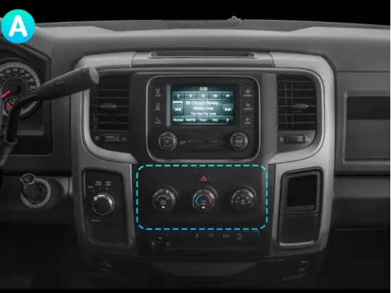 Магнітола для Dodge RAM 4 (2009-2018) Тесла CarPlay