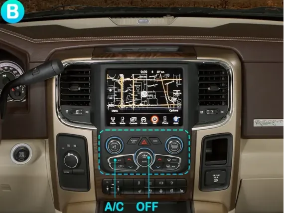 Магнітола для Dodge RAM 4 (2009-2018) Тесла CarPlay
