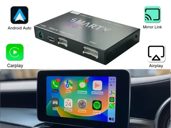 Беспроводной CarPlay и Android Auto для штатного экрана Mercedes E