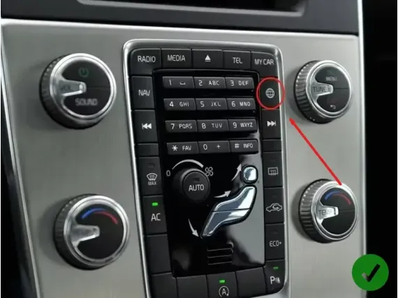 Беспроводной CarPlay и Android Auto для штатного экрана Volvo S60 2014