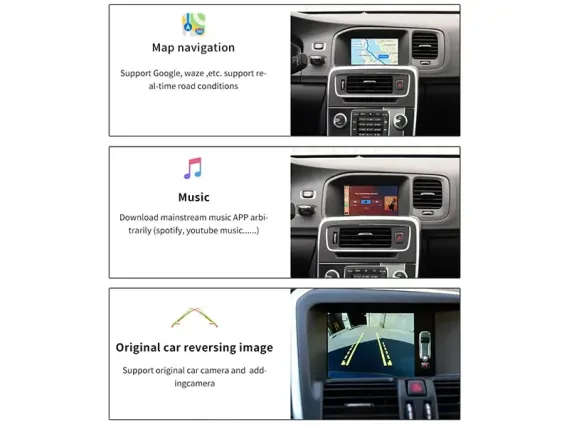 Беспроводной CarPlay и Android Auto для штатного экрана Volvo XC60