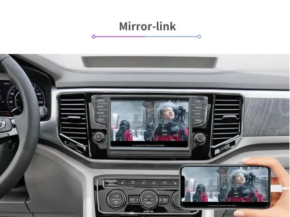 Бездротовий CarPlay та Android Auto для штатного екрана VW Terramont