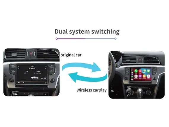 Бездротовий CarPlay та Android Auto для штатного екрана VW Golf 7