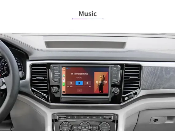 Бездротовий CarPlay та Android Auto для штатного екрана VW Golf 7