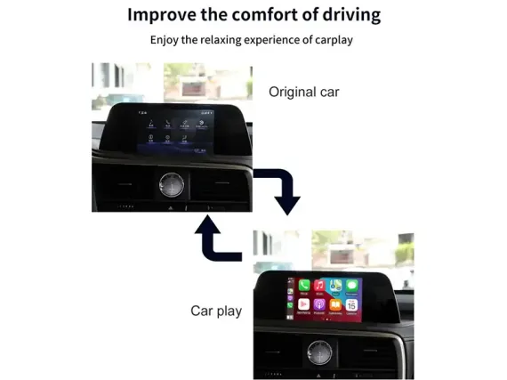 Бездротовий CarPlay та Android Auto для штатного екрана Lexus IS 2013+