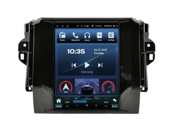 Магнитола для Toyota Fortuner (2015-2023) Тесла Андроид CarPlay