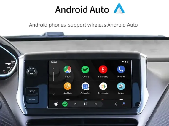 Бездротовий CarPlay та Android Auto для штатного екрана Peugeot 3008