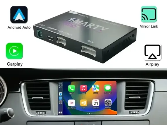 Беспроводной CarPlay и Android Auto для штатного экрана Citroen 2012+