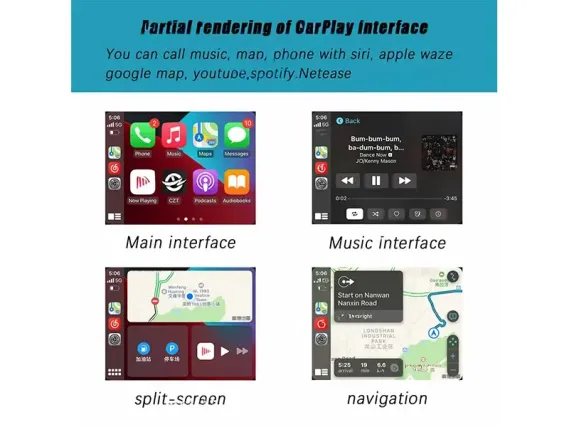 Беспроводной CarPlay и Android Auto для штатного экрана Chrysler 300C