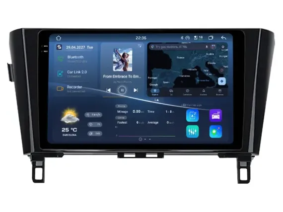Магнитола для Nissan Qashqai J11 (2013-2021) Андроид CarPlay