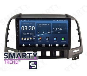 Штатная магнитола Hyundai Santa Fe 2006-2012 – Android – SMARTY Trend - Premium