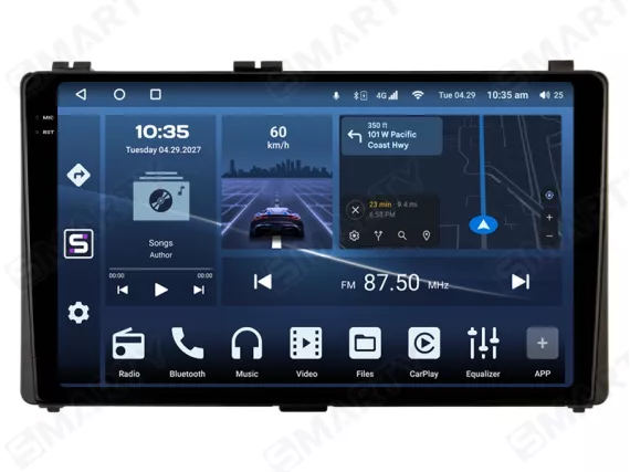Магнитола для Toyota Auris E180 (2012-2018) Андроид CarPlay
