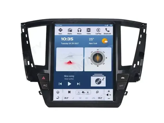 Магнитола для Mitsubishi Pajero Sport 3 (2019+) Тесла Андроид CarPlay