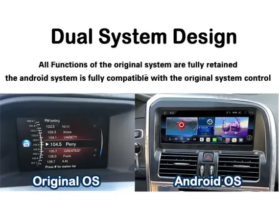 Магнитола для Volvo XC60 (2008-2017) - OEM стиль Андроид CarPlay